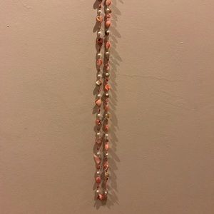 Long Beaded Shell Necklace